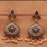 Kundan & Moti Rajwadi Earrings