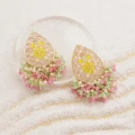 Multicolor Pearl Stud Earrings