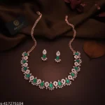 Green Kundan AD Necklace Set