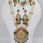 Premium Pearl Ranihar Necklace Set