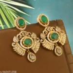 Gold Plated AD Stone Earrings